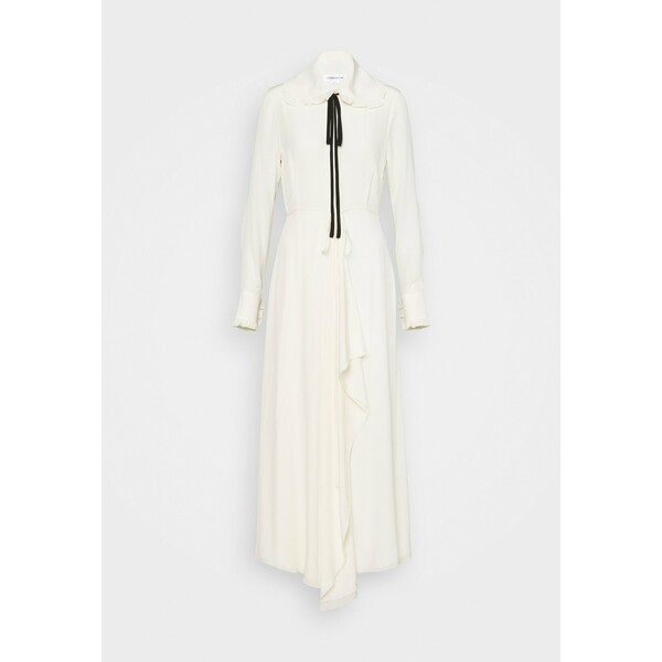 Victoria Beckham RUFFLE COLLAR DRESS Długa sukienka vanilla V0921C01J