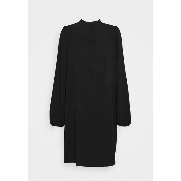 Vero Moda Tall VMSAGA PLEAT SHORT DRESS Sukienka koszulowa black VEB21C05S
