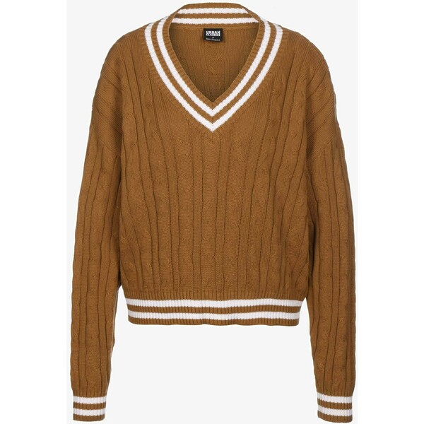 Urban Classics Sweter toffee/wht UR621I015