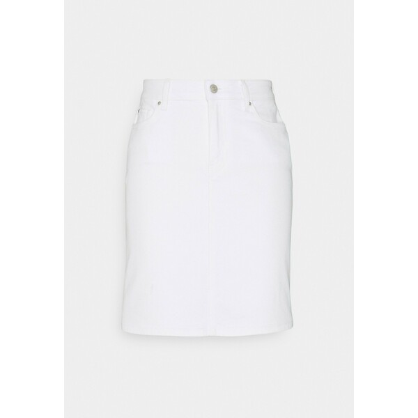 Tommy Hilfiger ROME SHORT SKIRT Spódnica jeansowa white TO121B08F
