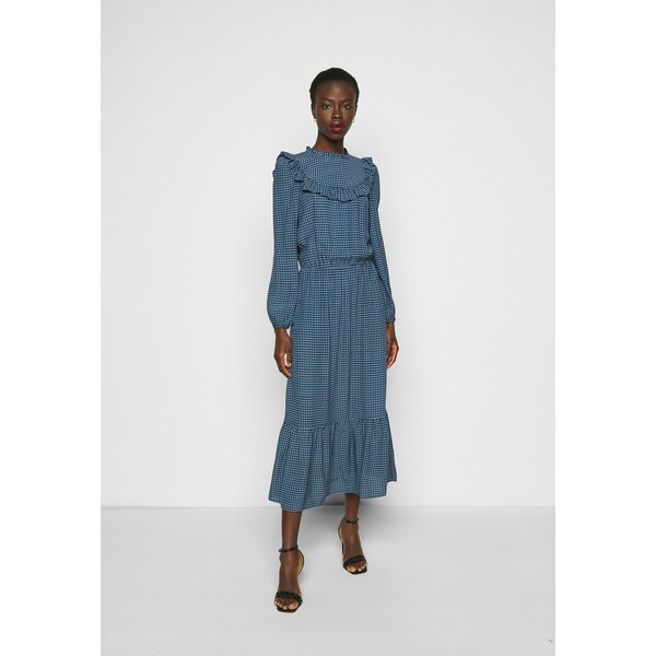 New Look Tall CHECK GINGHAM FRILL DRESS Sukienka letnia blue NEB21C02F