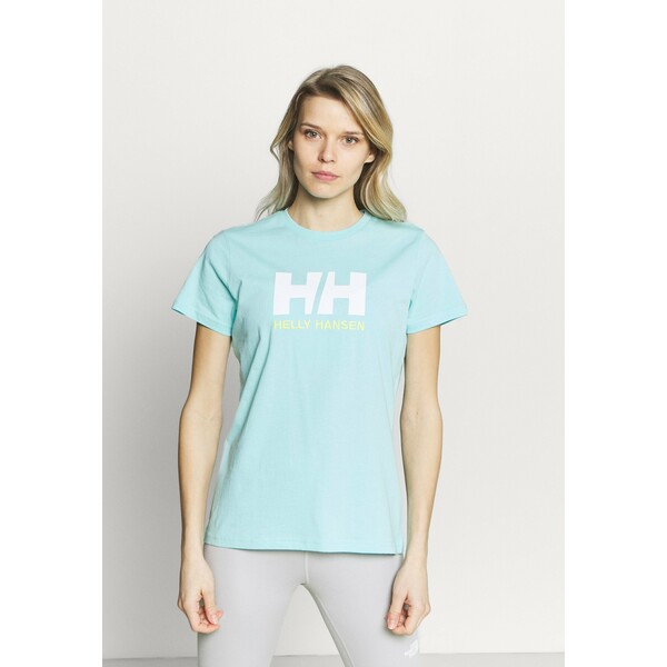 Helly Hansen LOGO T-shirt z nadrukiem glacier blue HE641D00B