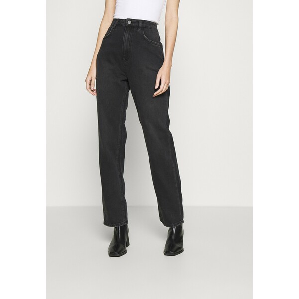NU-IN HIGH RISE STRAIGHT Jeansy Straight Leg black NUF21N005