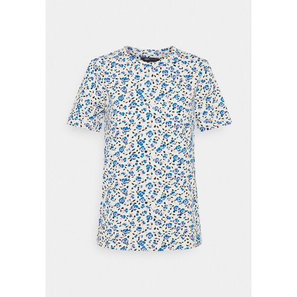 Marks & Spencer London STRAIGHT TEE T-shirt z nadrukiem blue QM421D02G