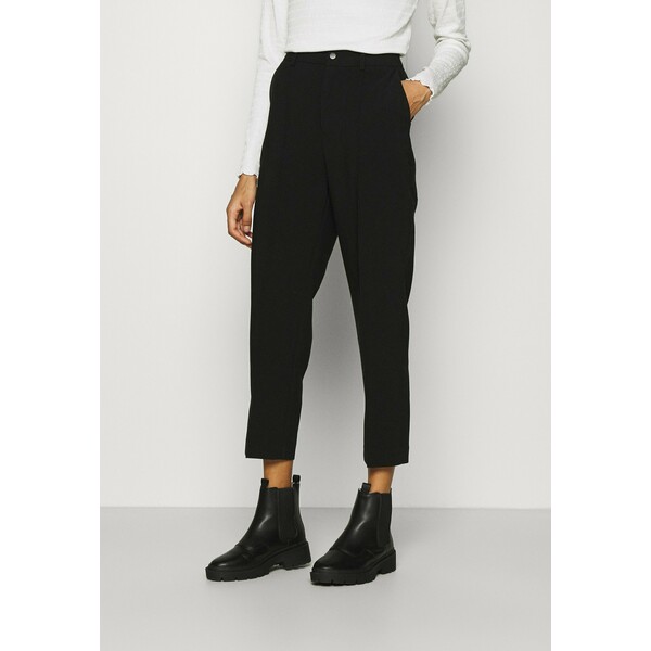 Anna Field BASIC BUSSINESS PANTS WITH PINTUCKS Spodnie materiałowe black AN621A05E