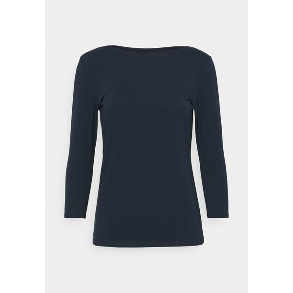 Marks & Spencer London FITTED SLASH Bluzka z długim rękawem dark blue QM421D02L