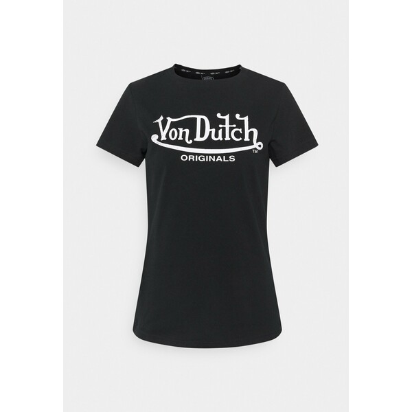 Von Dutch ALEXIS T-shirt z nadrukiem black VD121D00E