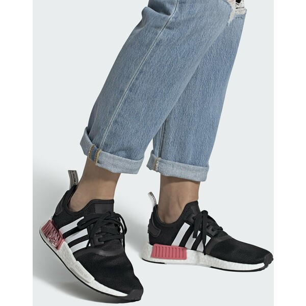 adidas Originals NMD_R1 Sneakersy niskie core black/footwear white/hazy rose AD111A1CK