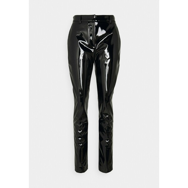 Victoria Beckham HIGH WAIST SLIM TROUSER Spodnie materiałowe black V0921A00G