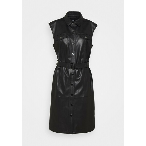 KARL LAGERFELD DRESS Sukienka koszulowa black K4821C03O