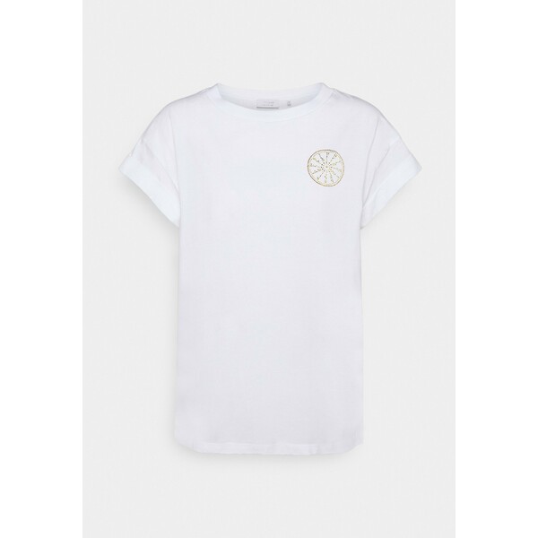 Rich & Royal BOYFRIEND SPARKLE T-shirt z nadrukiem white RI521D0CR