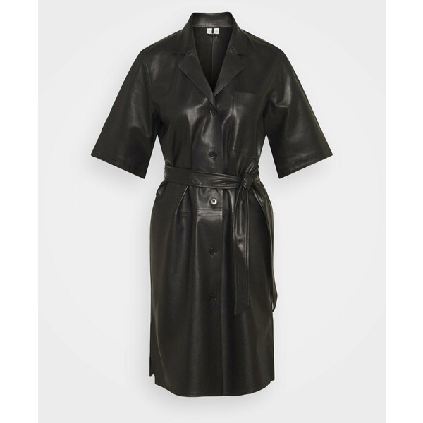 ARKET GLIMMER LEATHER DRESS Sukienka letnia black ARU21C015