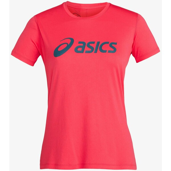 ASICS SILVER T-shirt z nadrukiem pixel pink/magnetic blue AS141D09Y