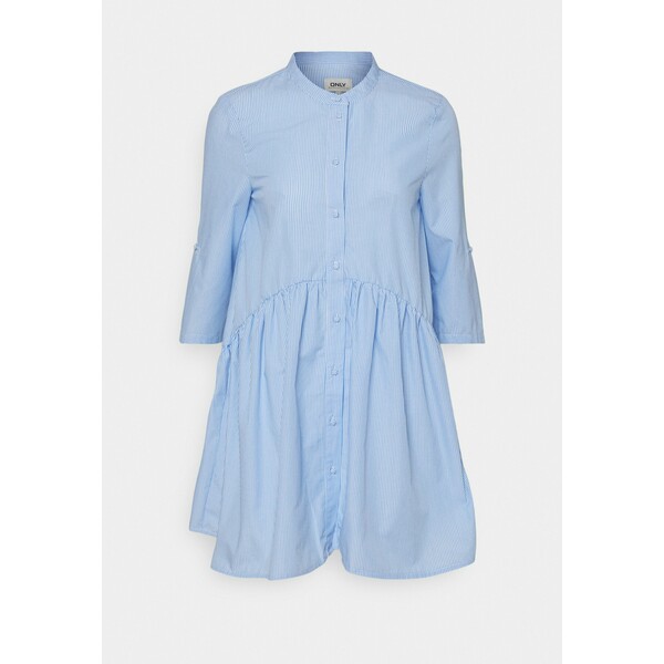 ONLY Petite ONLCHICAGO LIFESTRIPE DRESS Sukienka koszulowa white/blue OP421C08T