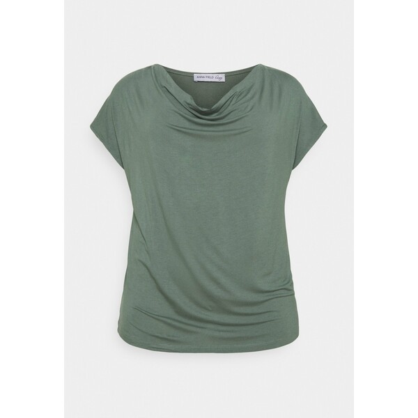 Anna Field Curvy T-shirt z nadrukiem green AX821D037