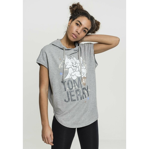 Merchcode TOM & JERRY T-shirt z nadrukiem grey MEJ21D04R