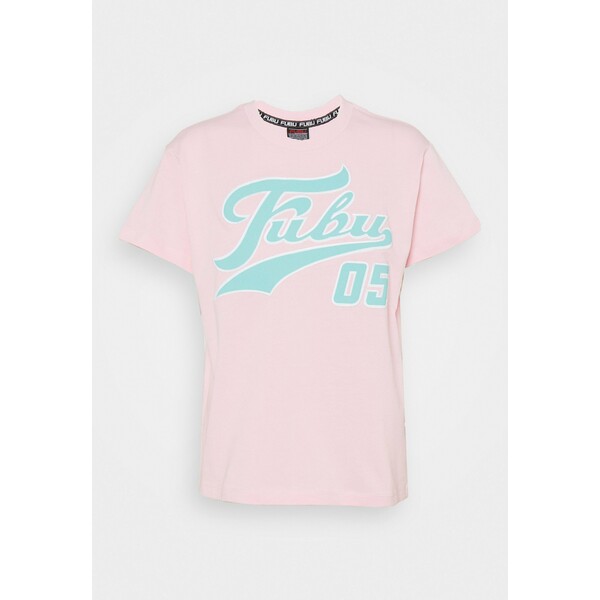 FUBU VARSITY T-shirt z nadrukiem pink FU421D007