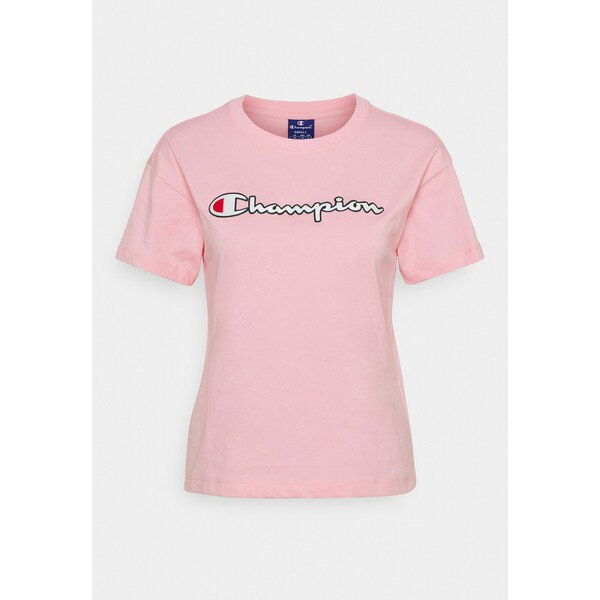 Champion Rochester CREWNECK T-shirt z nadrukiem pink C4A21D007