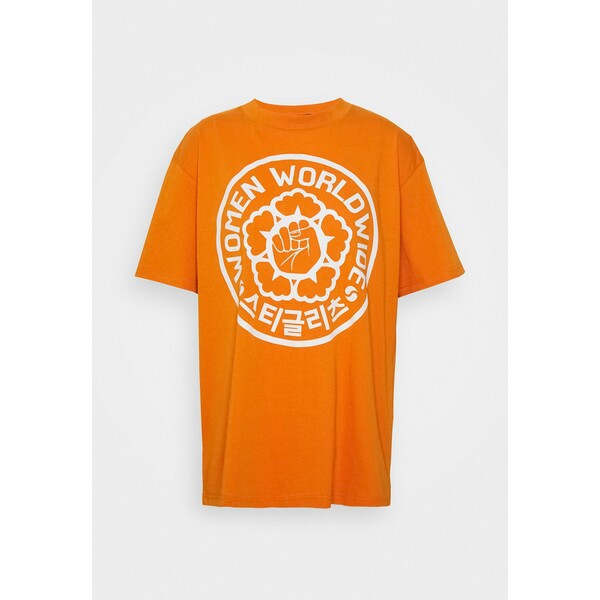 Stieglitz URI TEE T-shirt z nadrukiem orange S2L21D00Q
