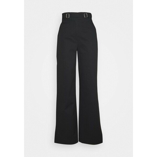 Proenza Schouler White Label BELTED PANT Spodnie materiałowe black PQ421A006