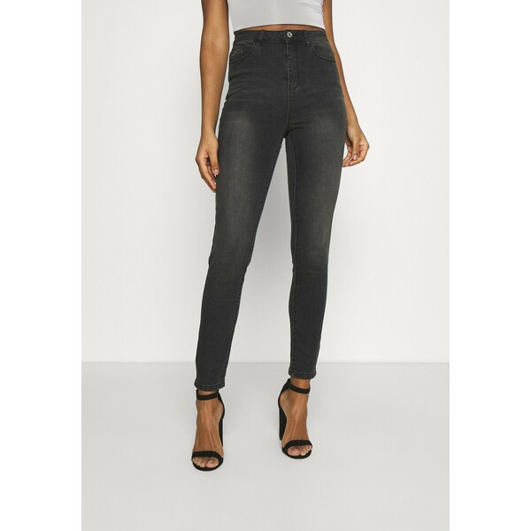 Missguided SINNER Jeansy Skinny Fit washed black M0Q21N099