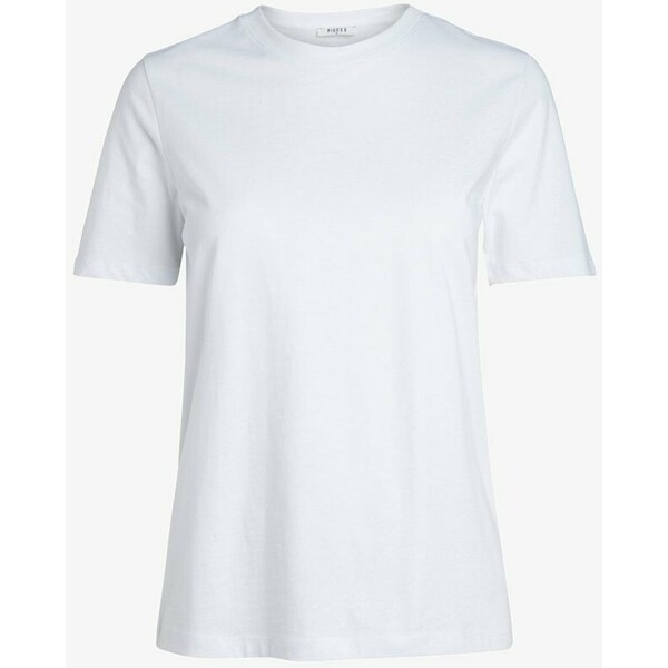 Pieces FOLD UP SOLID T-shirt basic bright white PE321D04R-A11
