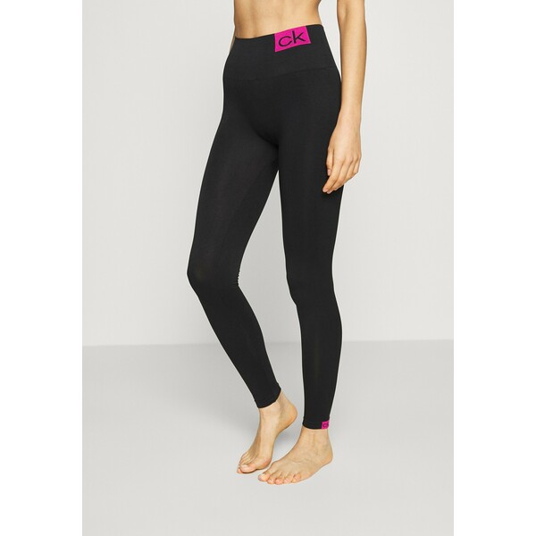 Calvin Klein Underwear WOMEN LOGO MASON Legginsy black/pink C1181F01Z