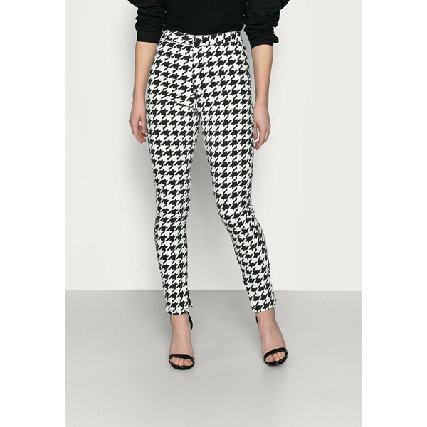 Missguided Petite DOGTOOTH VICE Jeansy Skinny Fit multi M0V21N04A