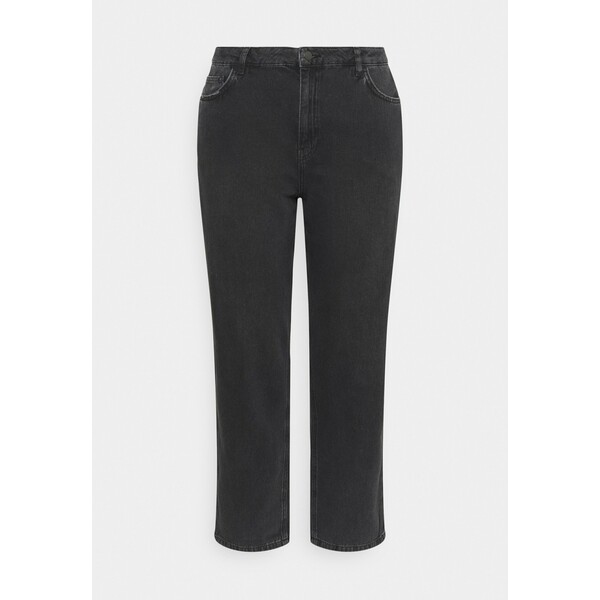 NU-IN HIGH RISE Jeansy Straight Leg black NUI21N002