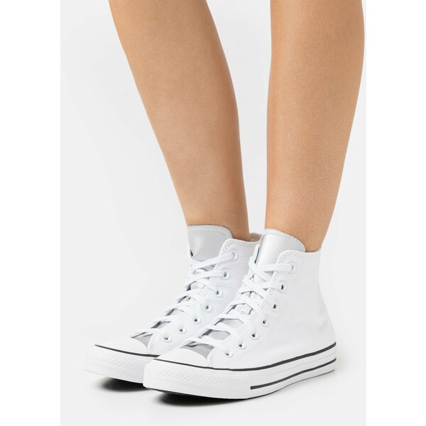 Converse CHUCK TAYLOR ALL STAR MONO METAL Sneakersy wysokie white/pure silver/black CO411A1EW