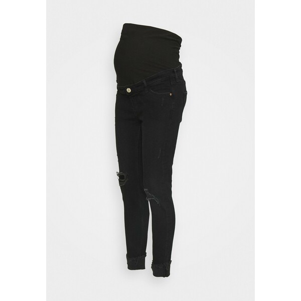 River Island Maternity Jeansy Skinny Fit washed black RIL29A00R