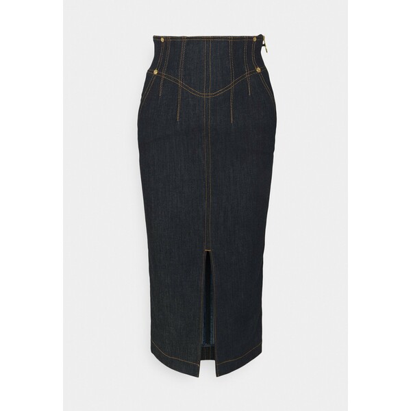 Versace Jeans Couture LADY SKIRT Spódnica jeansowa indigo VEI21B00B