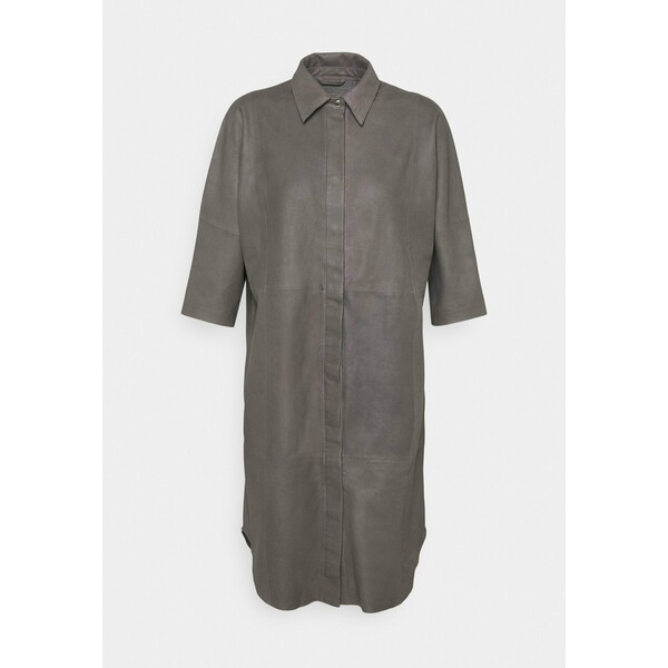 DEPECHE LONG SHIRT DRESS Sukienka koszulowa concrete DE321C006