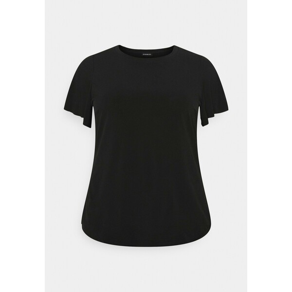 Even&Odd Curvy T-shirt basic black EVB21D03H