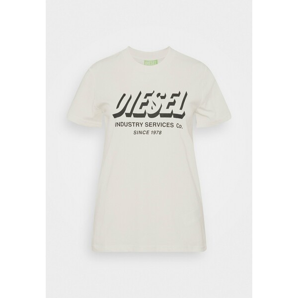 Diesel SILY T-shirt z nadrukiem off white DI121D0F0