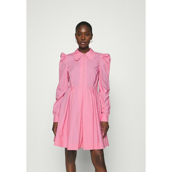 Custommade LUCY Sukienka koszulowa fuchsia pink CU721C02P