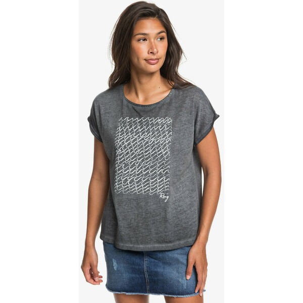 Roxy SUMMERTIMEHAPIN T-shirt z nadrukiem anthracite RO521D0F5