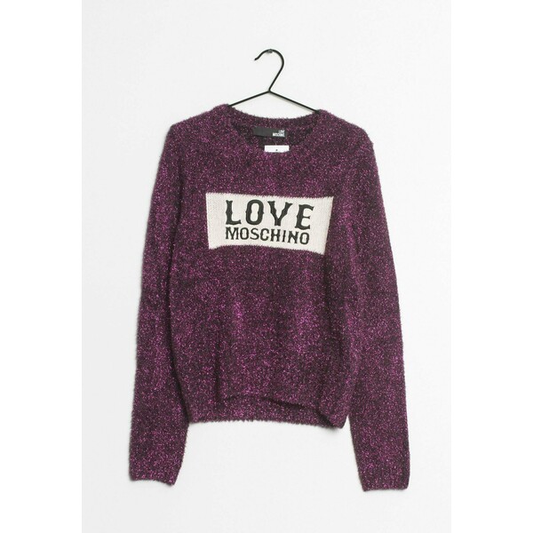 Love Moschino Sweter purple ZIR007WHR