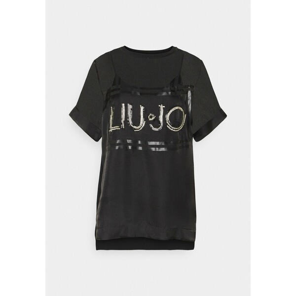 LIU JO RICAMATA T-shirt z nadrukiem nero LI621E020