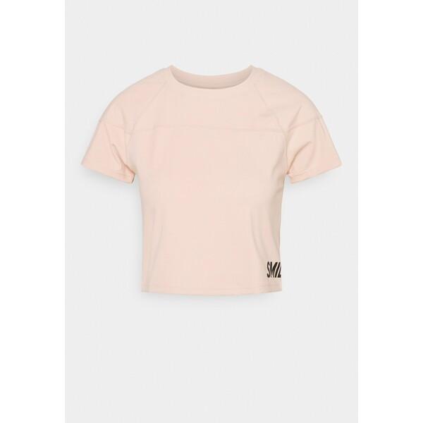 Smilodox CROPPED T-shirt z nadrukiem rosa SMD41D006