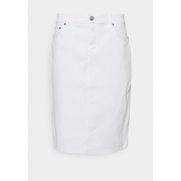Lauren Ralph Lauren BULL SKIRT Spódnica jeansowa white wash L4221B049