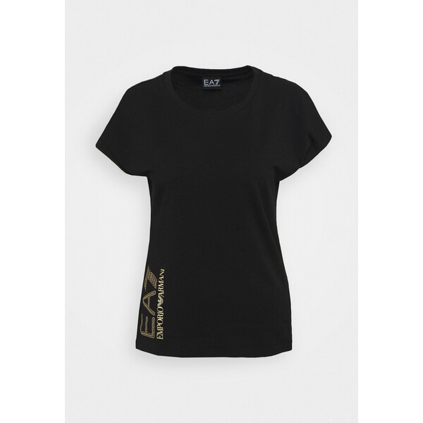 EA7 Emporio Armani T-shirt z nadrukiem black EA721D00X