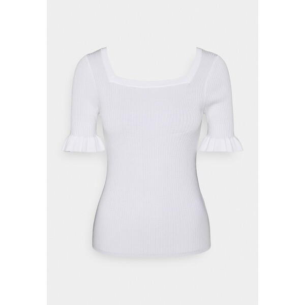 sandro JODIE T-shirt z nadrukiem blanc SAD21I04U