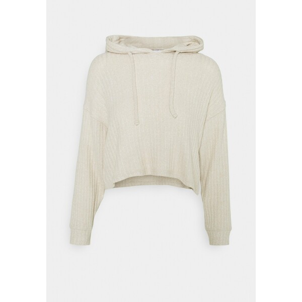 Topshop Petite NEW COSY BRUSHED HOODIE Sweter stone TQ021J017
