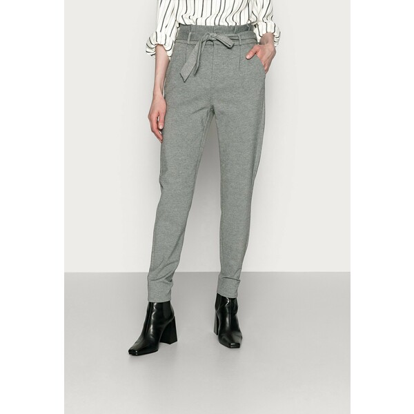 Vero Moda Tall VMEVA PAPERBAG PANT Spodnie materiałowe medium grey melange VEB21A02D