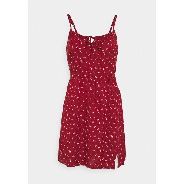 Hollister Co. BARE DRESS Sukienka letnia red H0421C03H