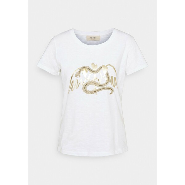 Mos Mosh VEE TEE T-shirt z nadrukiem bright white MX921D01L
