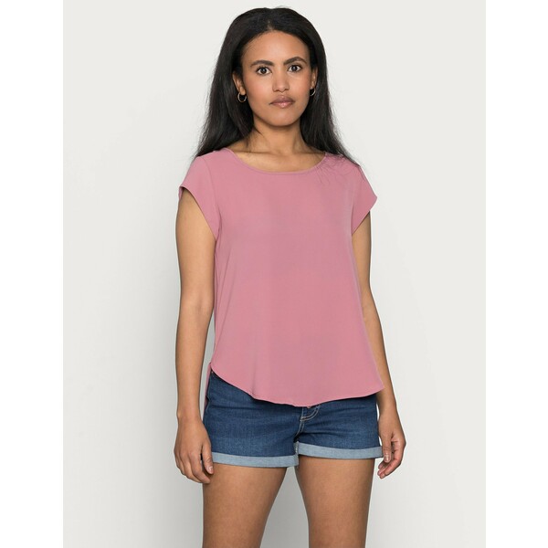 ONLY Petite ONLVIC SOLID PETIT T-shirt z nadrukiem mesa rose OP421D051