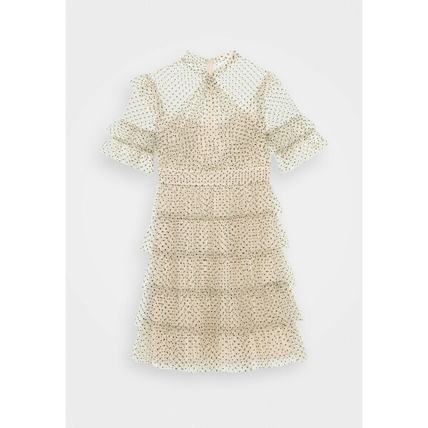 By Malina LIONA DOTTED DRESS Sukienka letnia soft beige BYC21C02J
