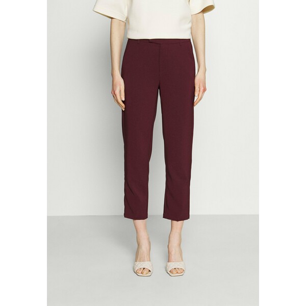 Anna Field Slim fit business trousers Spodnie materiałowe dark red AN621A05H